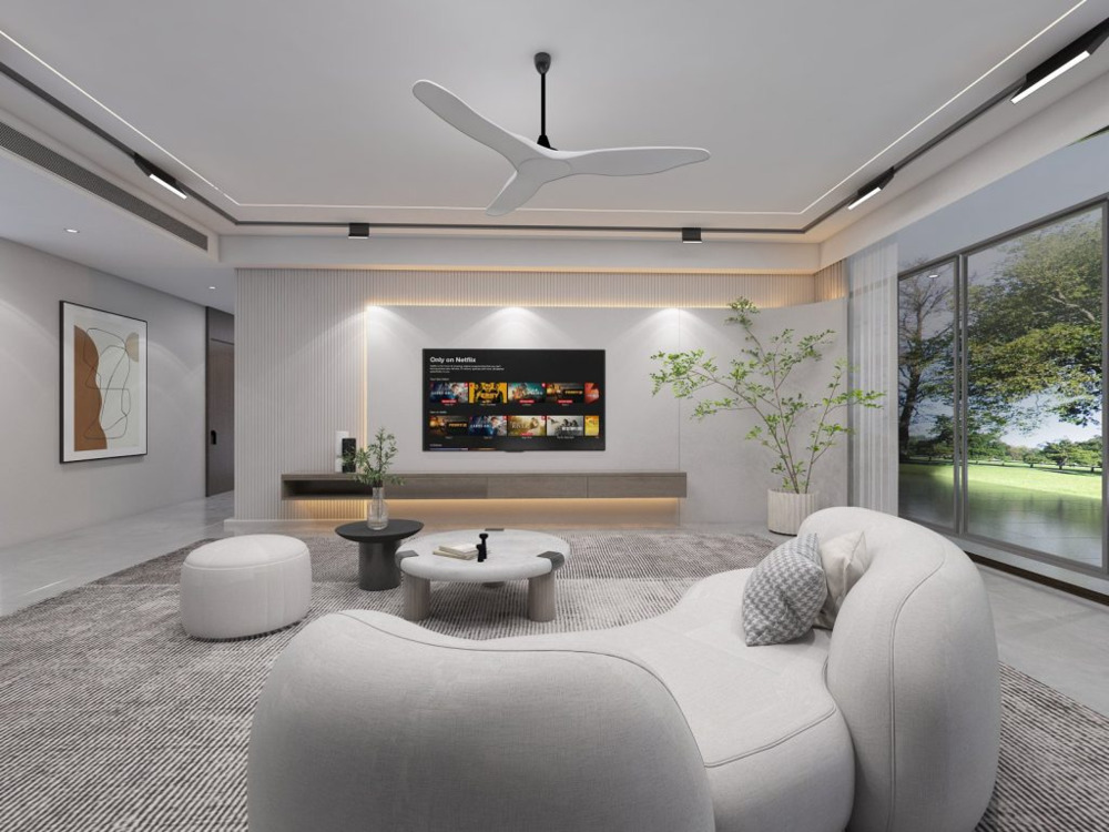 Custom cabinetry for living room