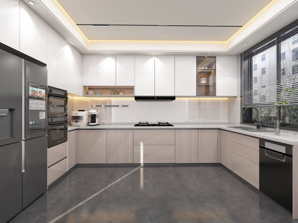 Custom cabinets for kitchen storage