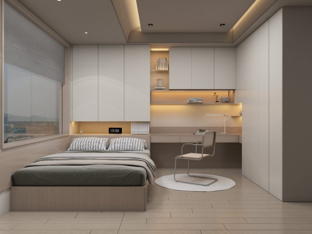 Custom bedroom cabinets for bigger storage capacity