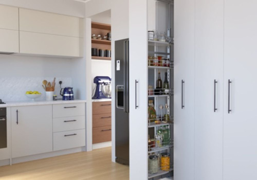 Stand-alone pantry cabinet in the kitchen